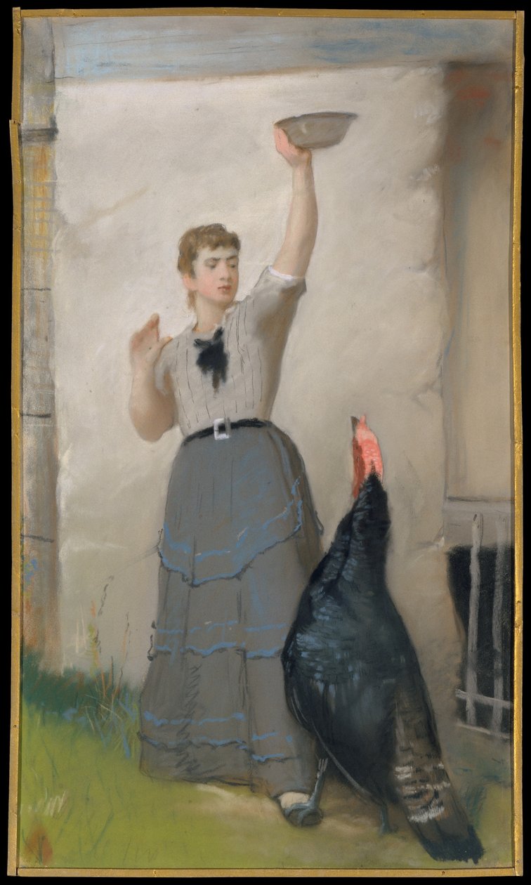 Kalkkunan ruokkiminen tekijältä Eastman Johnson