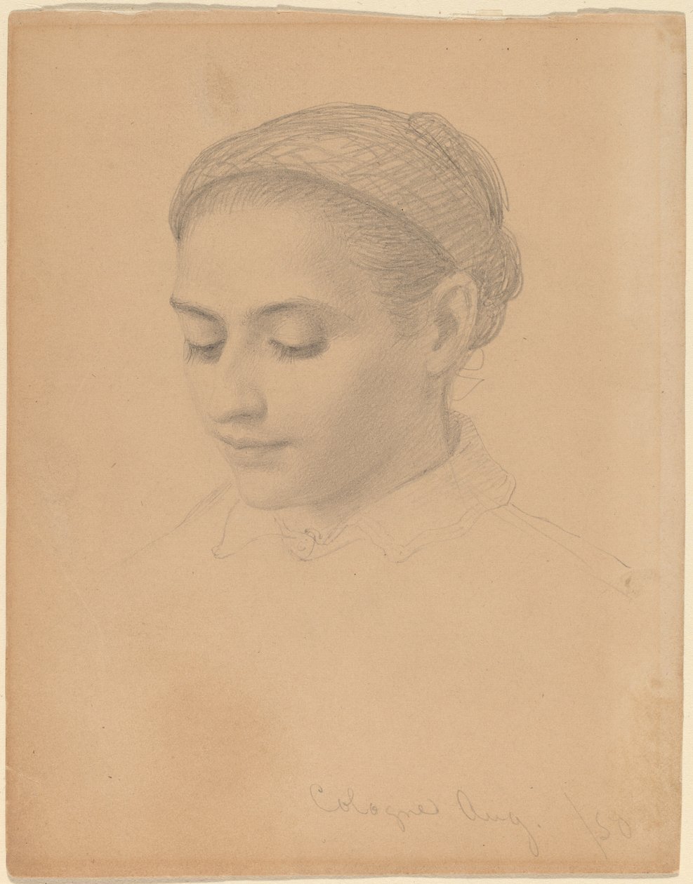 Nuoren naisen johtaja tekijältä Eastman Johnson
