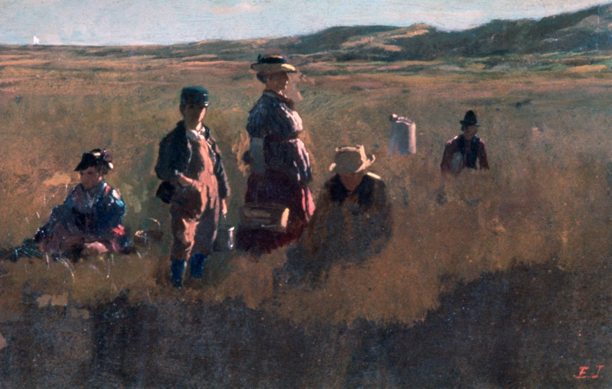 Kentällä, c1875 tekijältä Eastman Johnson