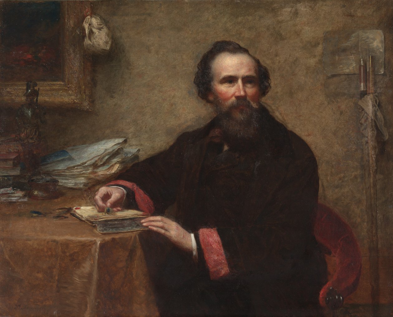 Genio C. Scottin muotokuva, 1859. tekijältä Eastman Johnson