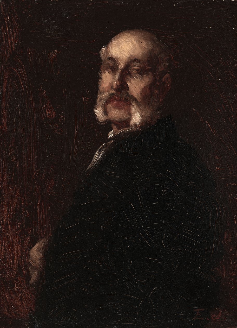 Samuel W. Rowse, noin 1881 (öljy kartongille). tekijältä Eastman Johnson