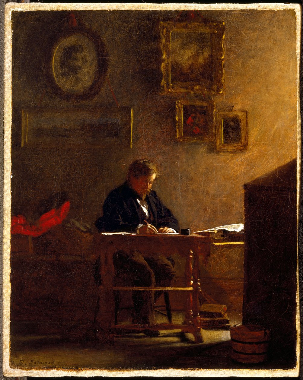 Omakuva, n. 1865–1870 tekijältä Eastman Johnson