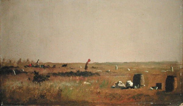 Tutkimus karpalonpoimijoille (öljy aluksella) tekijältä Eastman Johnson