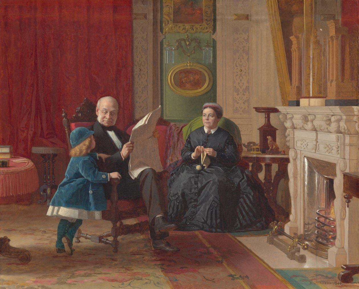Ruskean perhe tekijältä Eastman Johnson