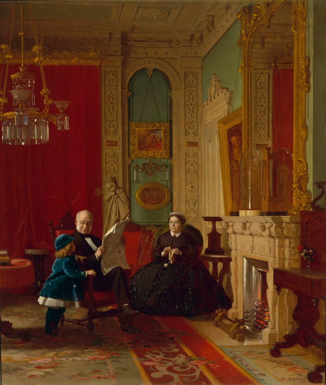 Brownin perhe  tekijältä Eastman Johnson