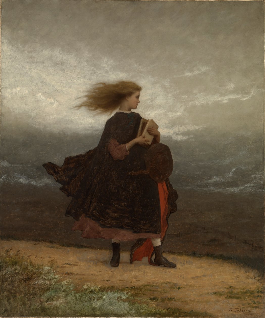 Tyttö, jonka jätin taakseni, n. 1872. tekijältä Eastman Johnson