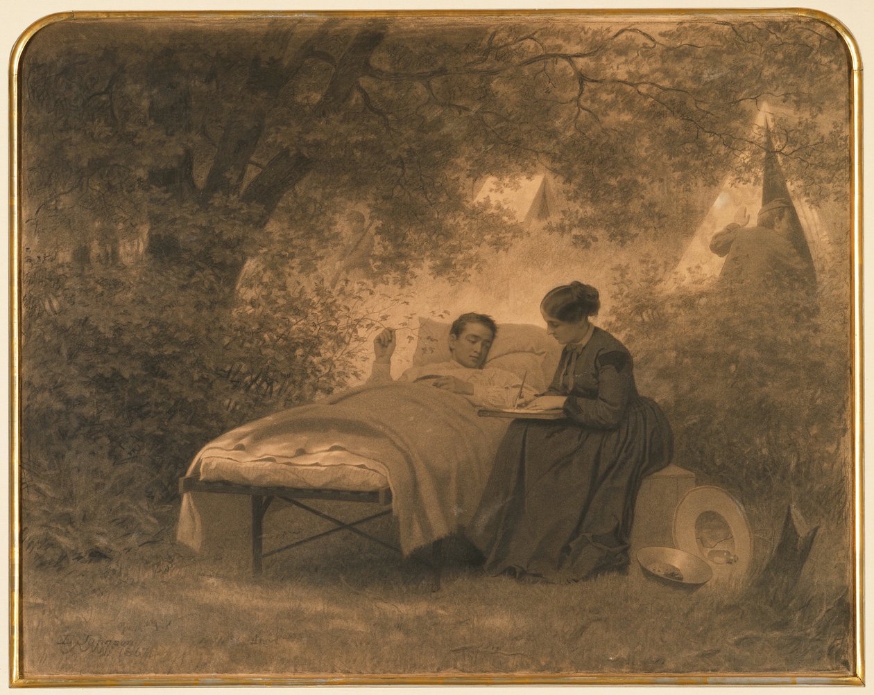 Kirje kotiin tekijältä Eastman Johnson