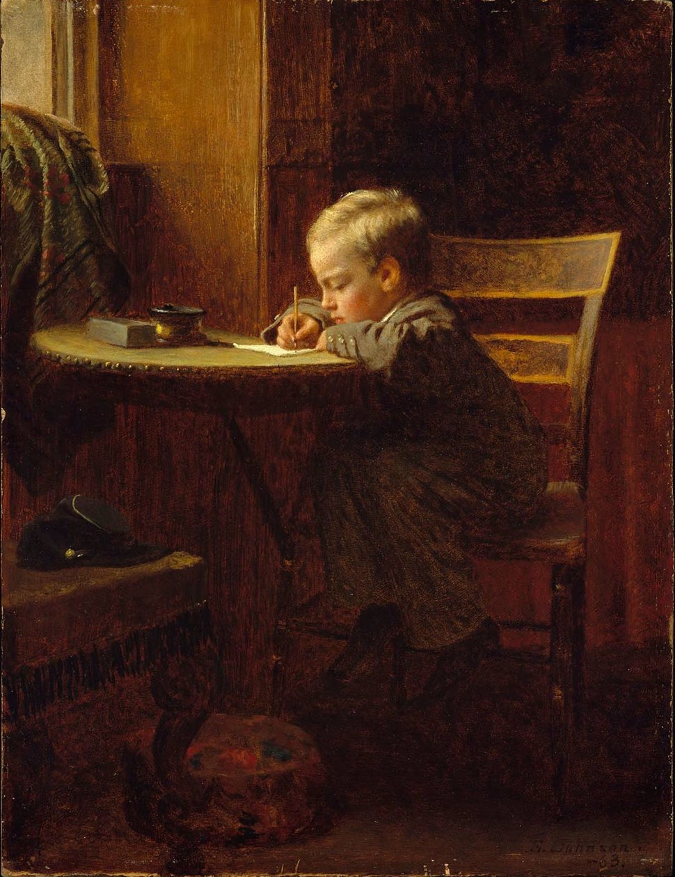 Kirjoittaminen isälle tekijältä Eastman Johnson