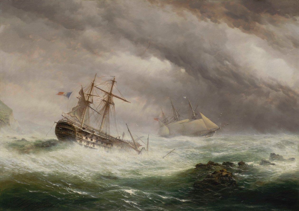 HMS Endymion pelastaa ranskalaisen kaksikerroksisen tekijältä Ebenezer Colls