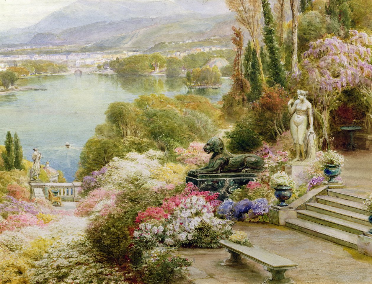 Lake Maggiore (yksityiskohta 381869) tekijältä Ebenezer Wake Cook