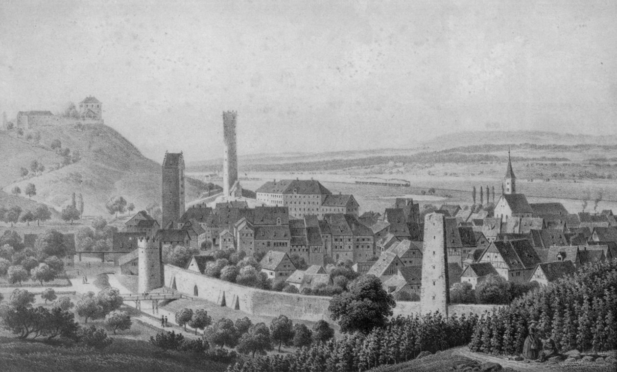 Ravensburg von Nordosten tekijältä Eberhard Emminger