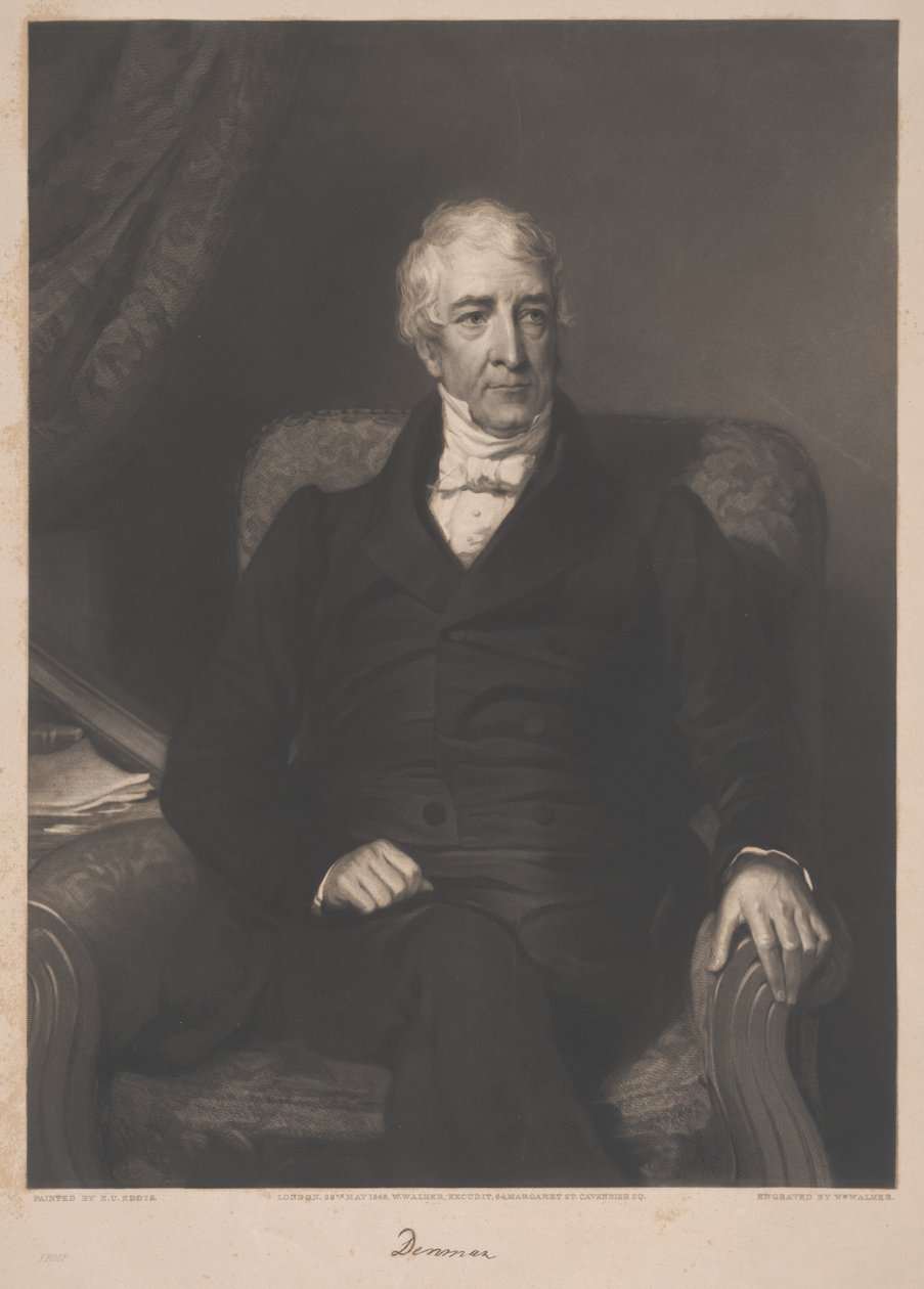 Thomas Denman, kaiverrus William Walker, 1849 tekijältä Eden Upton Eddis