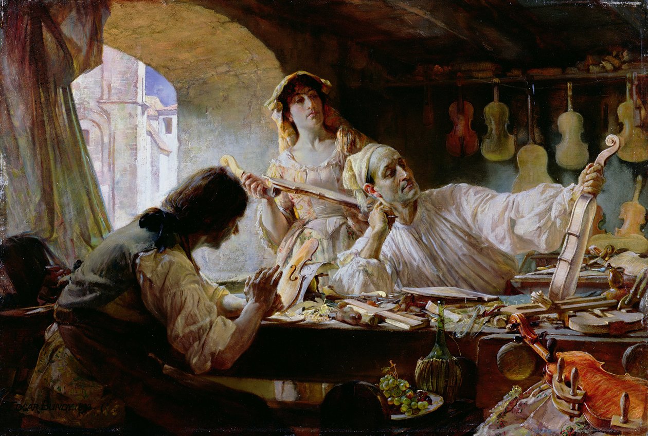 Antonio Stradivari, 1893 (paneeli) tekijältä Edgar Bundy