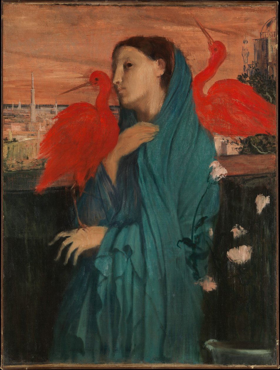 Jeune femme avec Ibisn Englanti: Nuori nainen Ibisnin kanssa tekijältä Edgar Degas