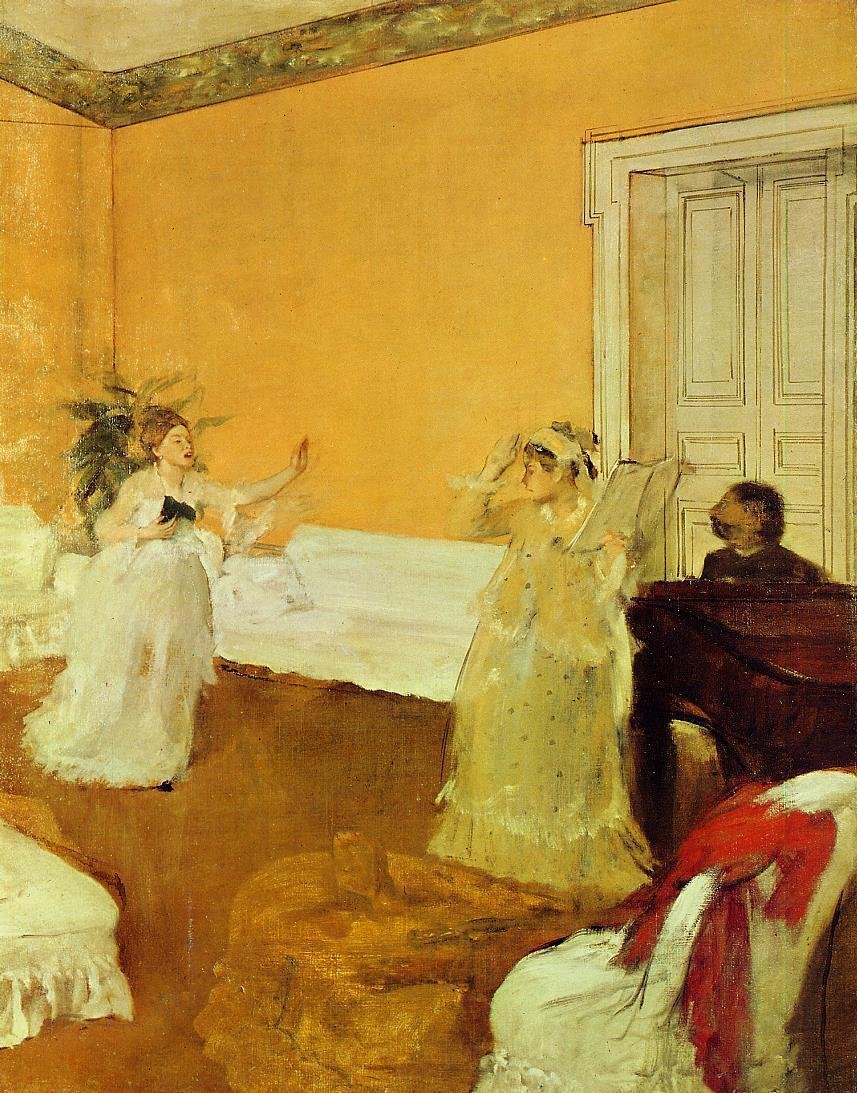 Laulun harjoitus tekijältä Edgar Degas