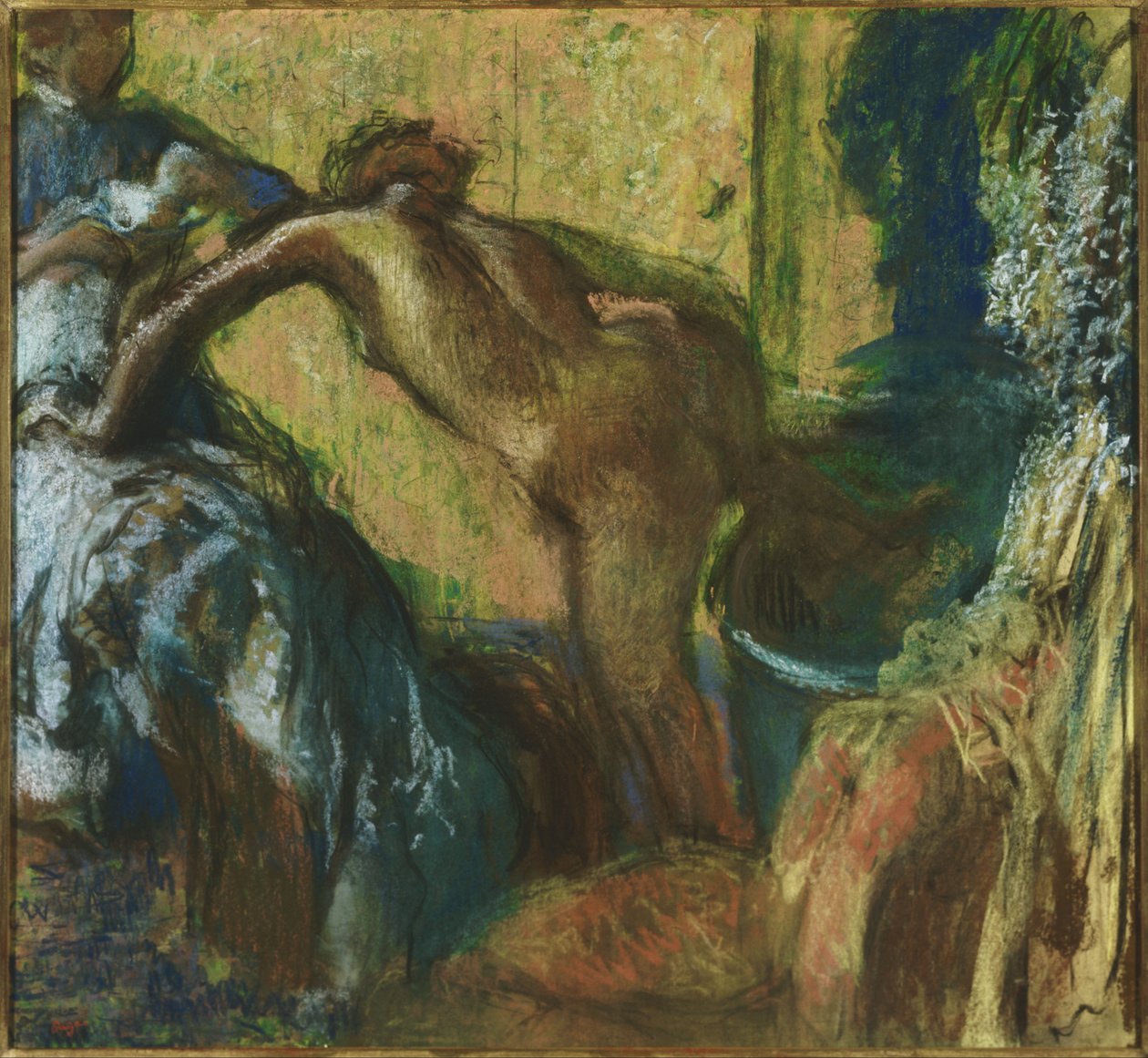 Kylvyn jälkeen tekijältä Edgar Degas