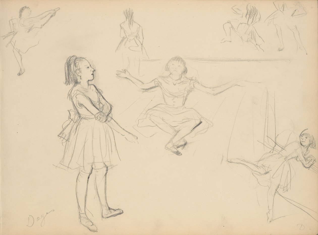 Balettitanssijoiden harjoitukset tekijältä Edgar Degas