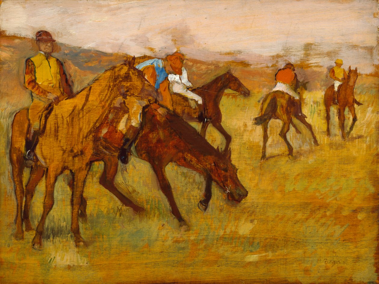 Ennen kilpailua tekijältä Edgar Degas