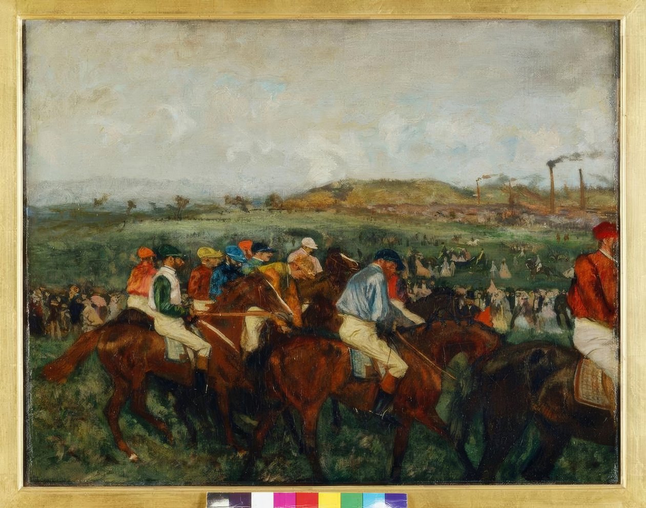 Herrasmiesten kurssi. Avant le depart tekijältä Edgar Degas