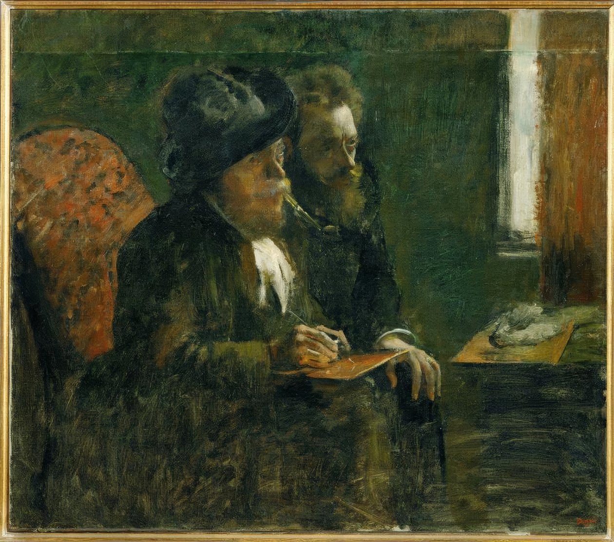 Kaksoismuotokuva Marcellin Desboutinilta ja Ludovic Lepiciltä tekijältä Edgar Degas