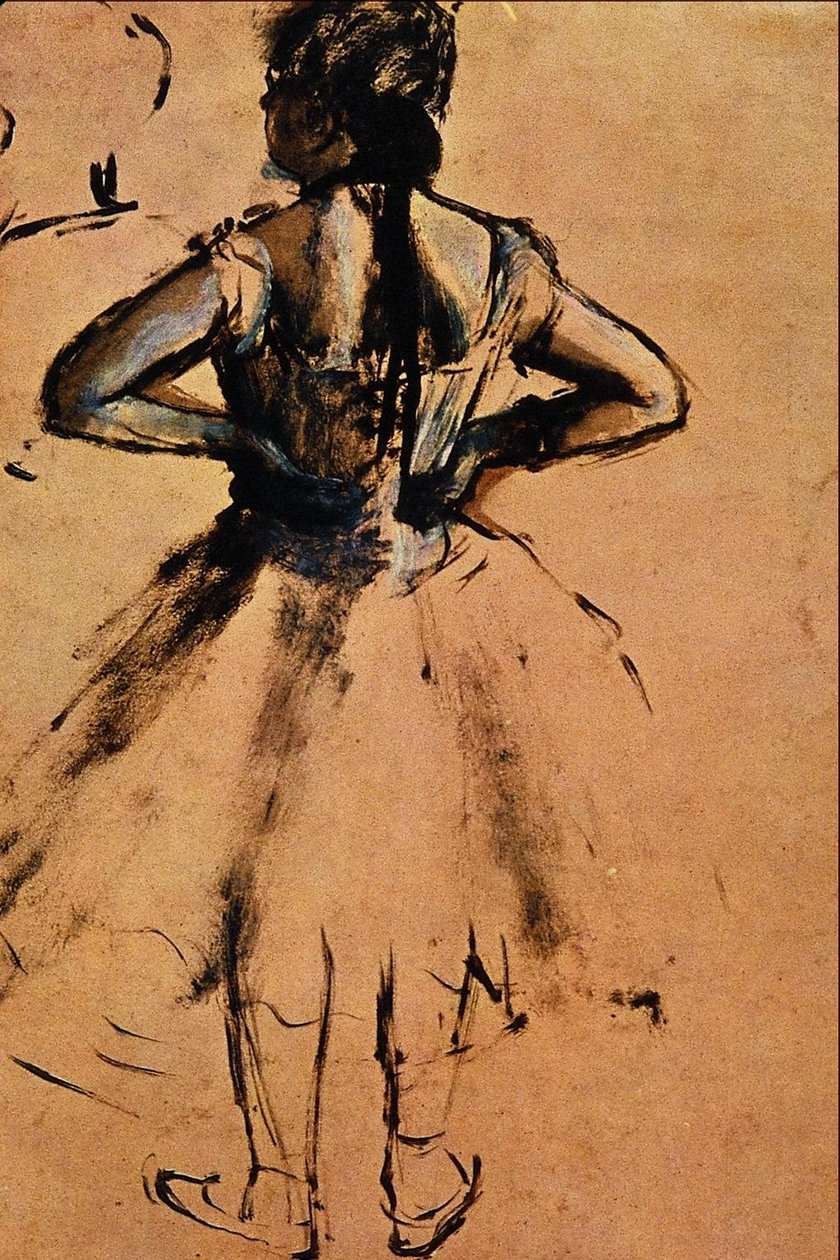 Kädet lantiolla tekijältä Edgar Degas