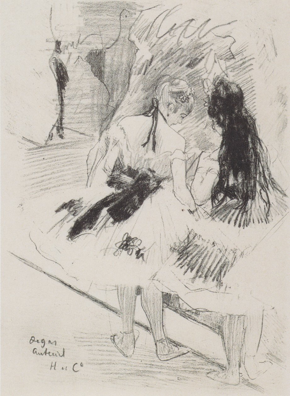 Kulissien takana tekijältä Edgar Degas
