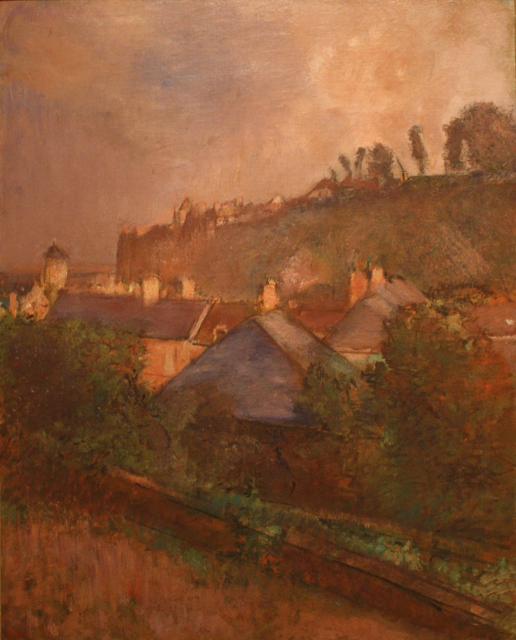 Taloja kallion juurella tekijältä Edgar Degas