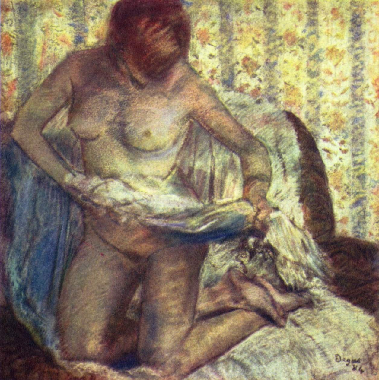 Kniende Frau tekijältä Edgar Degas