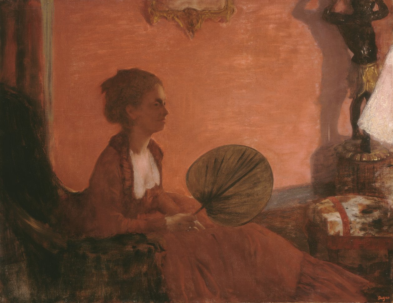 Madame Camus, 1869-70 tekijältä Edgar Degas