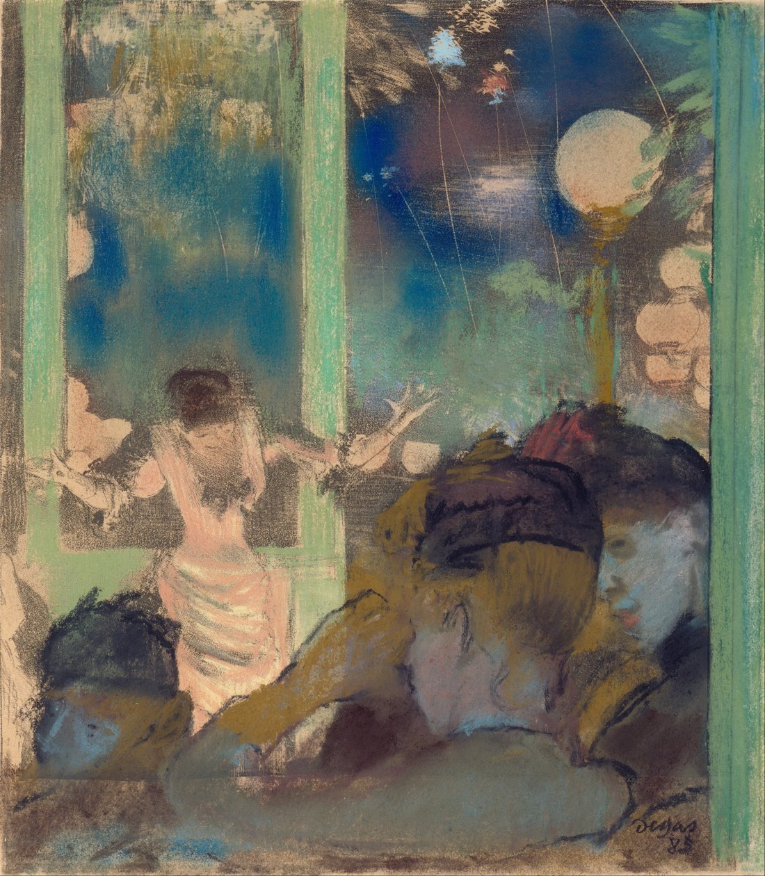Mademoiselle Bécat Café des Ambassadeursissa tekijältä Edgar Degas