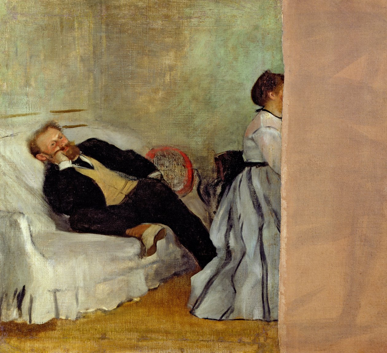 Monsieur ja Madame Edouard Manet, 1868-69 tekijältä Edgar Degas
