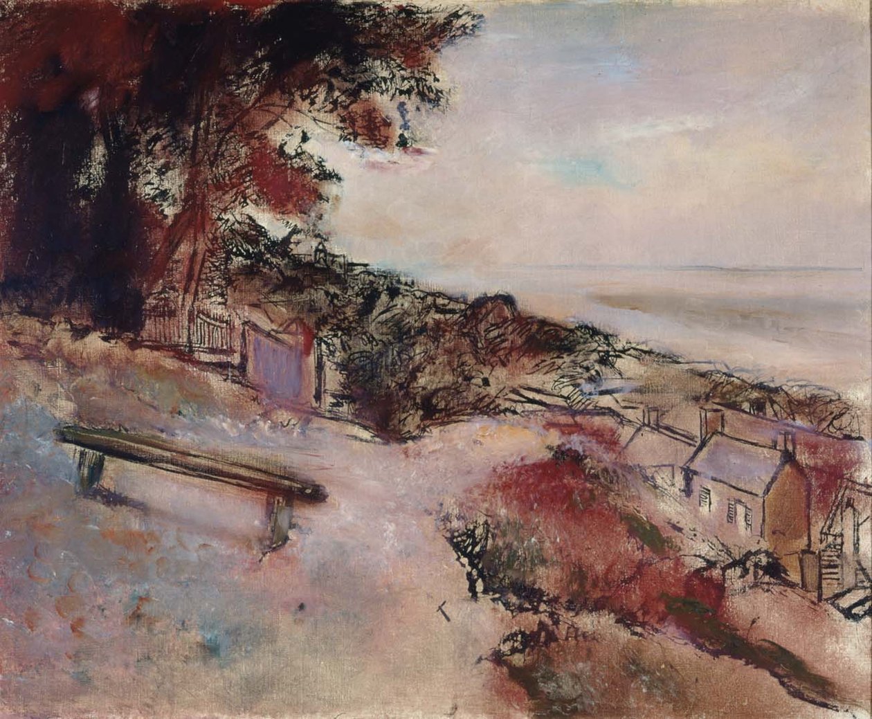 Paisaje en la orilla del marn tekijältä Edgar Degas