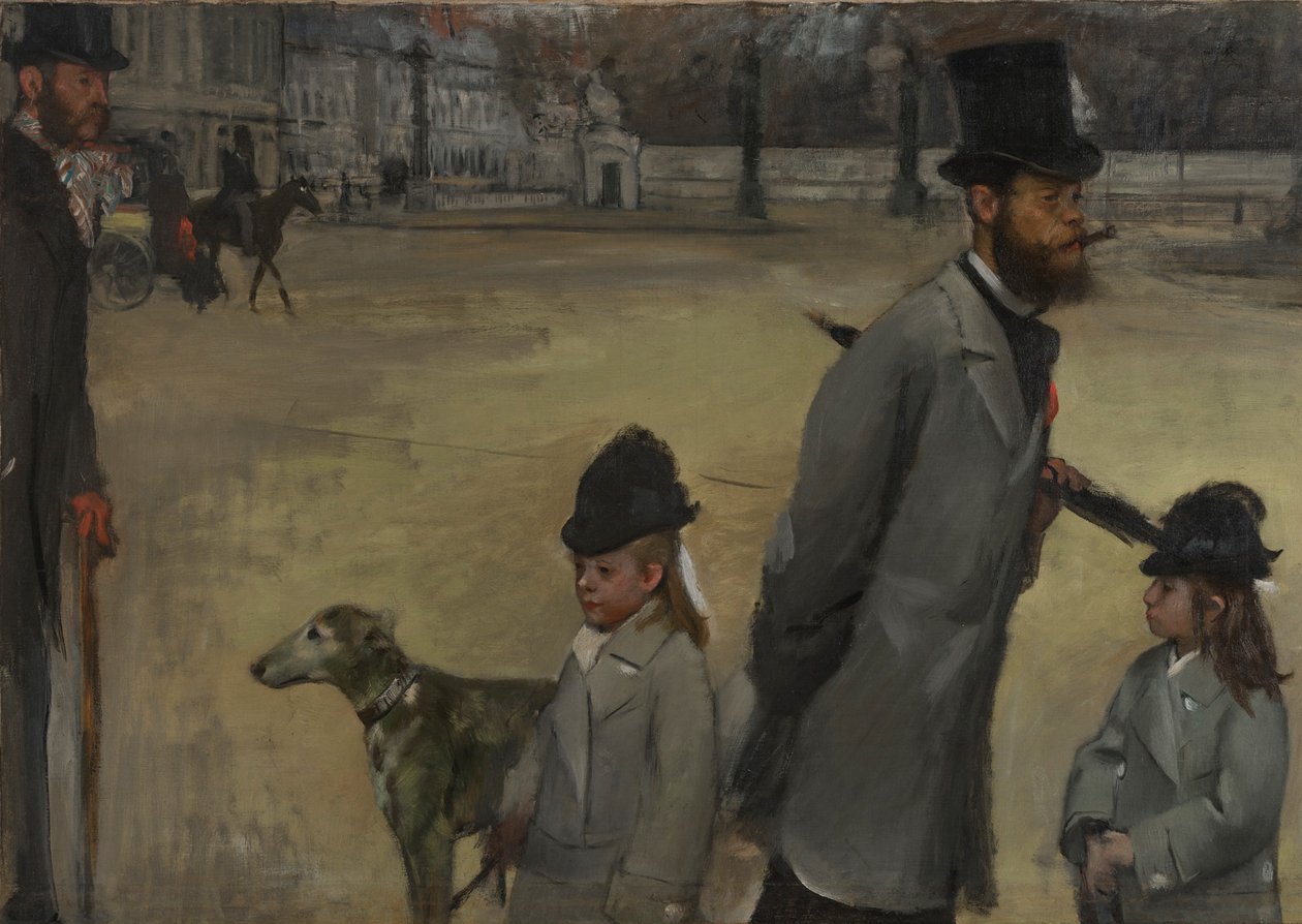 Place de la Concorde, 1875 tekijältä Edgar Degas