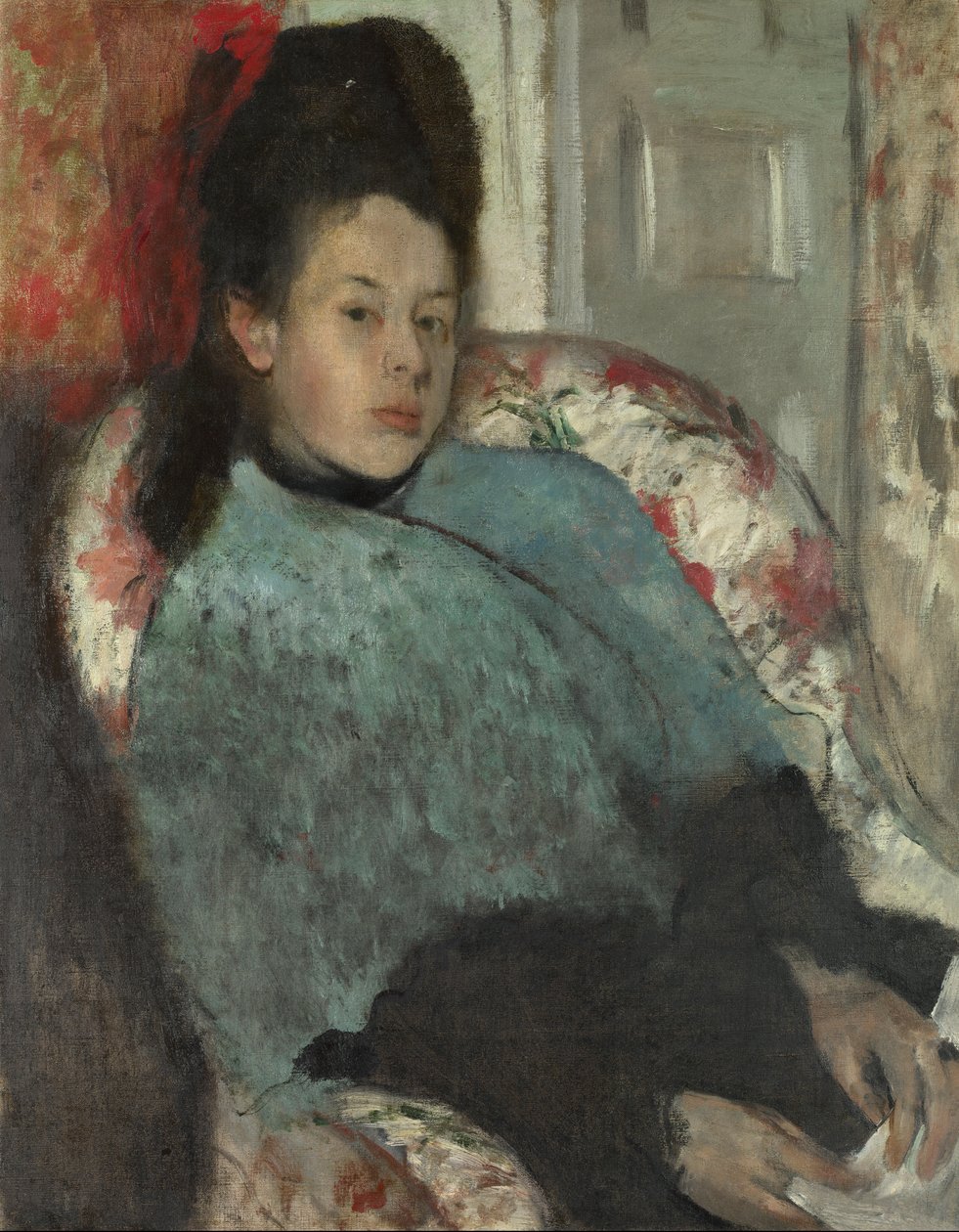Elena Carafan muotokuva tekijältä Edgar Degas