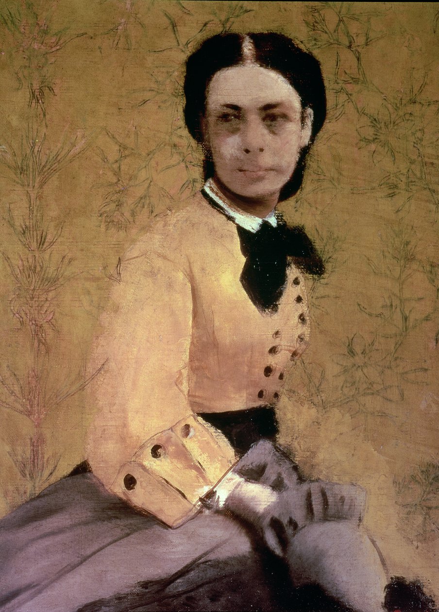 Prinsessa Pauline de Metternichin muotokuva, n. 1865 tekijältä Edgar Degas