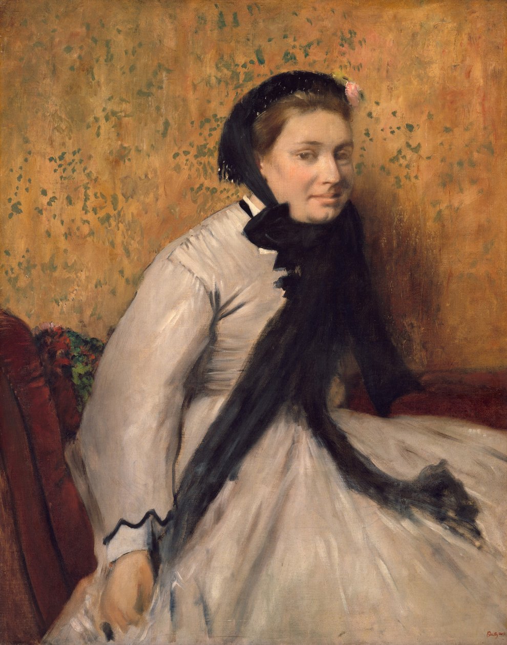 Harmaan naisen muotokuva tekijältä Edgar Degas