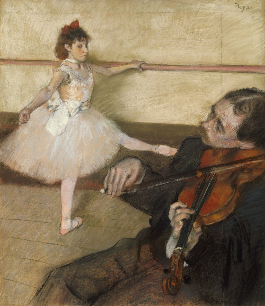 Tanssitunti, noin 1879 (pastelli) tekijältä Edgar Degas