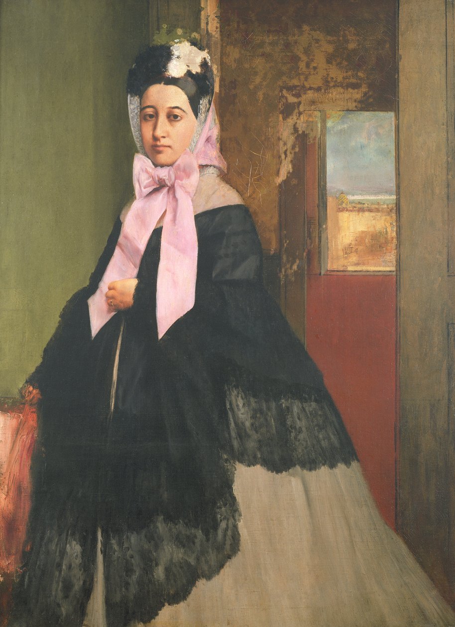 Therese de Gas (1842-95), taiteilijan, myöhemmin Madame Edmond Morbillin sisar, n. 1863 tekijältä Edgar Degas