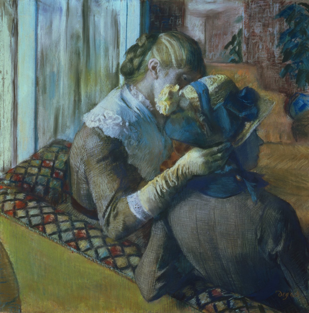 Kaksi naista (pastelli) tekijältä Edgar Degas