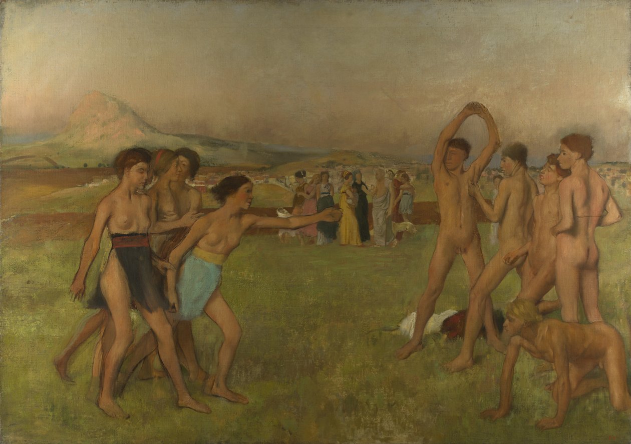 Nuoret spartalaiset tekijältä Edgar Degas