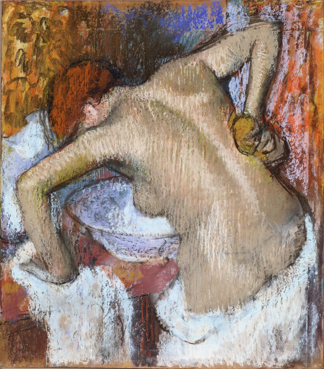 Nainen selkäsi selässä tekijältä Edgar Degas