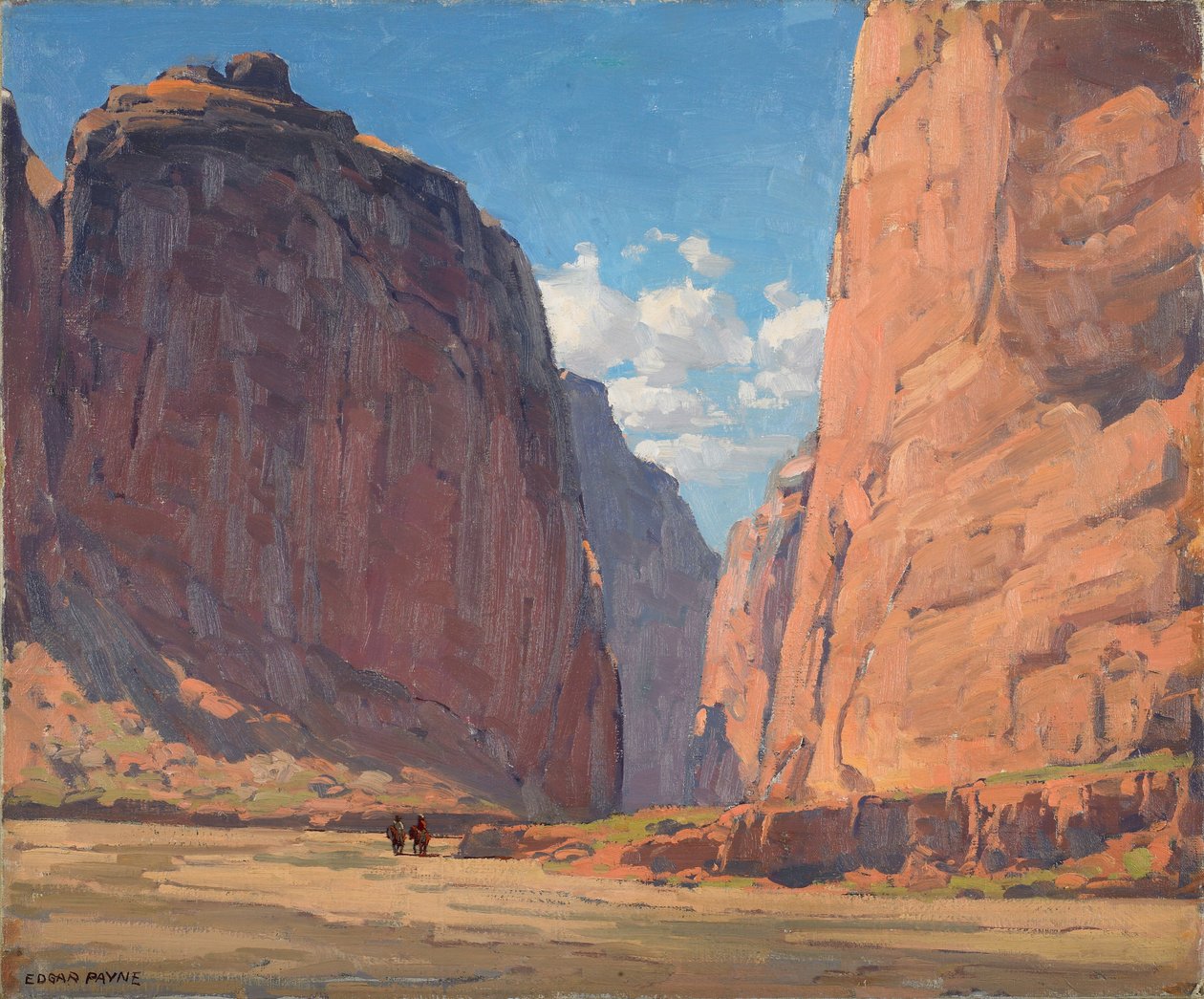 Canyon Portal, n. 1935 (öljy kankaalle) tekijältä Edgar Alwin Payne