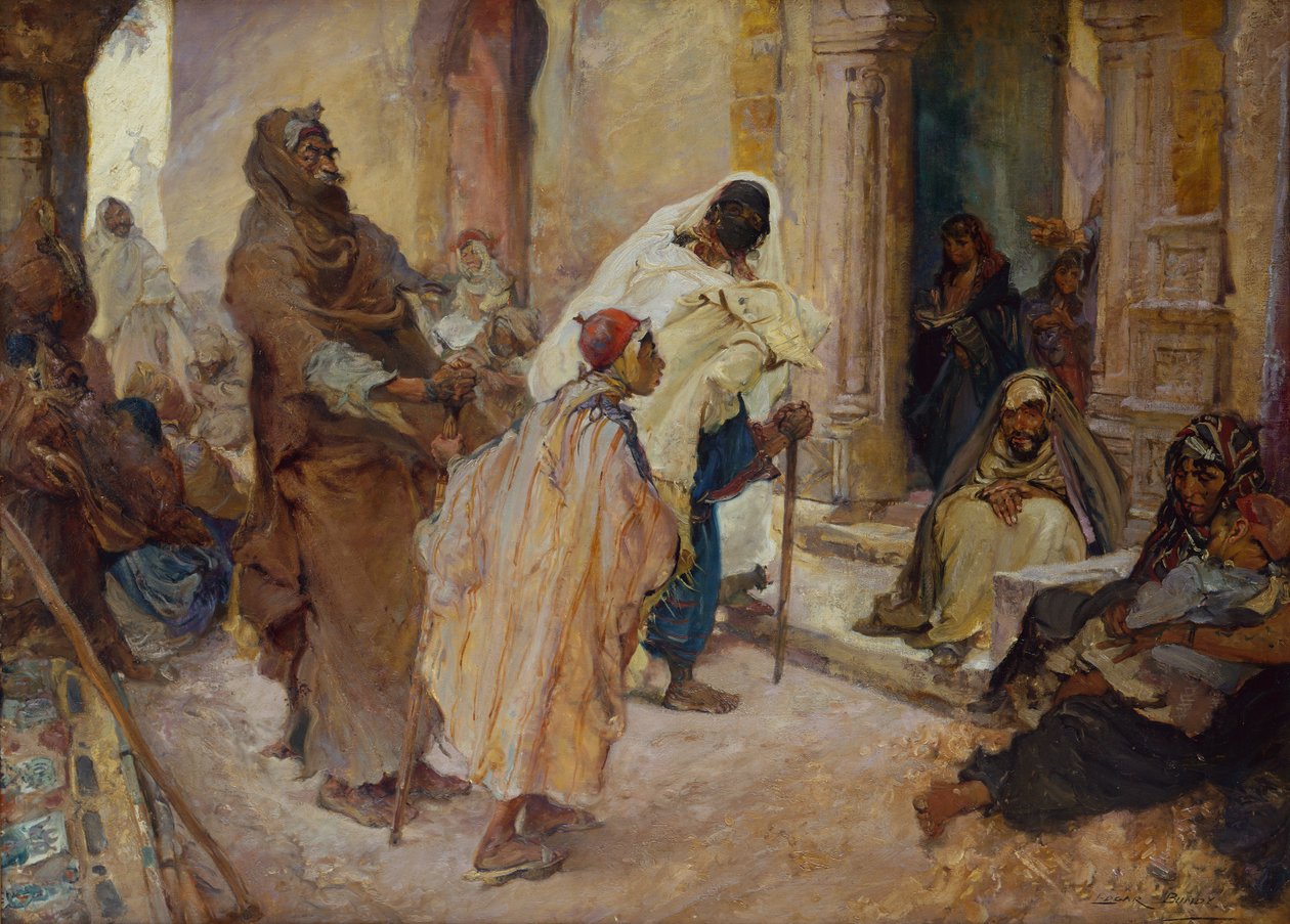 At the Door of the Wali (öljy kankaalle) tekijältä Edgar Bundy