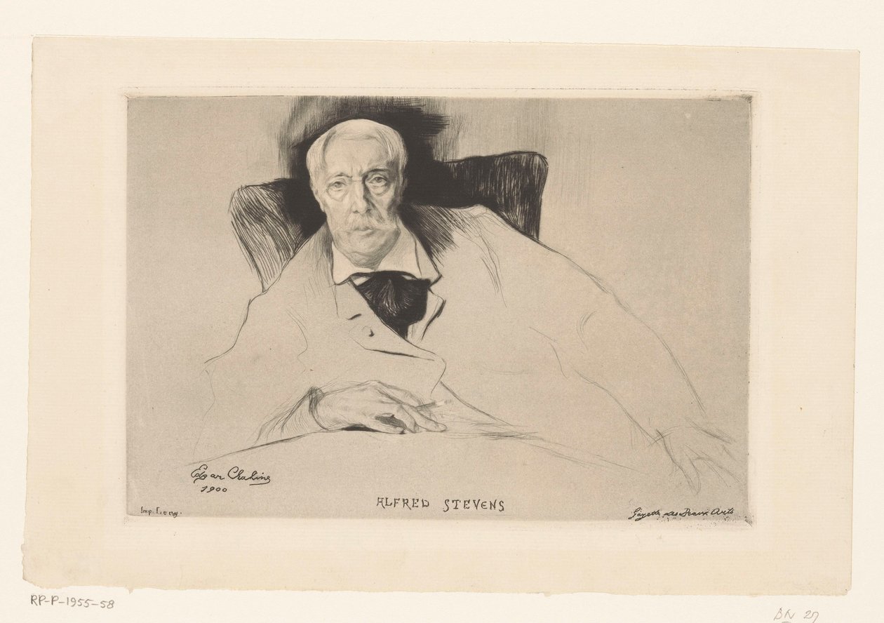 Alfred Stevensin muotokuva tekijältä Edgar Chahine