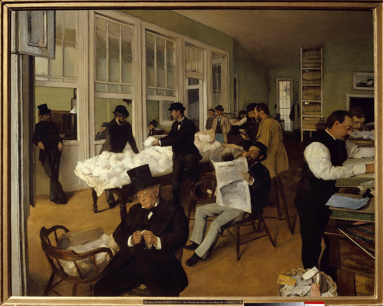 Puuvillatoimisto New Orleansissa tekijältä Edgar Degas