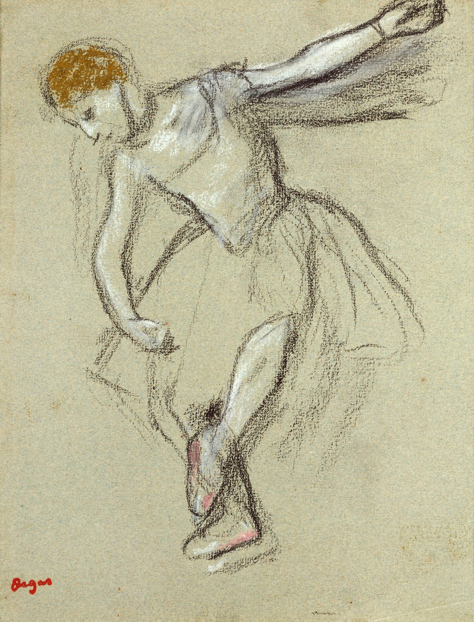Tanssija profiilissa tekijältä Edgar Degas