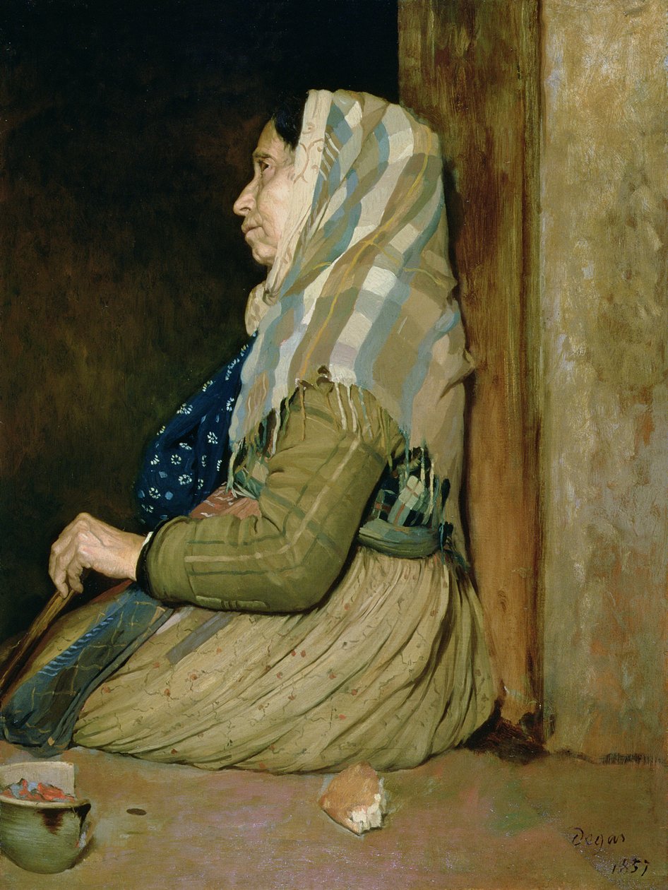 Roomalainen kerjäläinen, 1857 tekijältä Edgar Degas