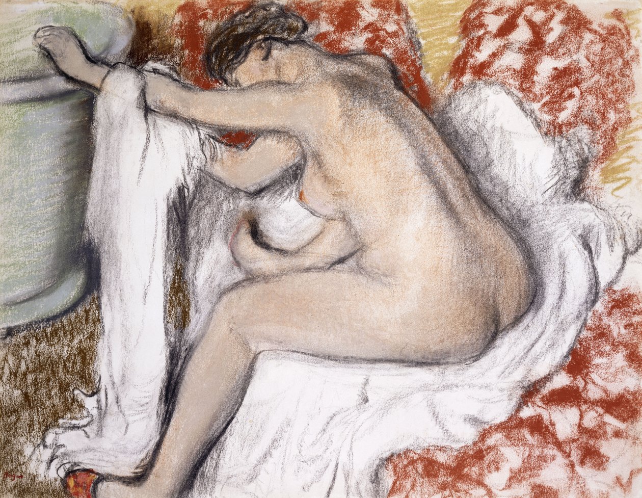 Kylvyn jälkeen (nainen kuivaa itseään); La Sortie du Bain (Femme S
