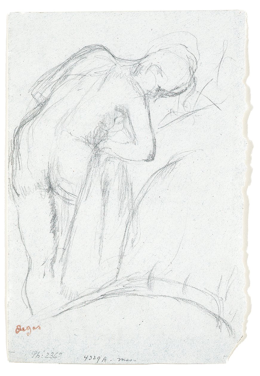 Kylvyn jälkeen tekijältä Edgar Degas
