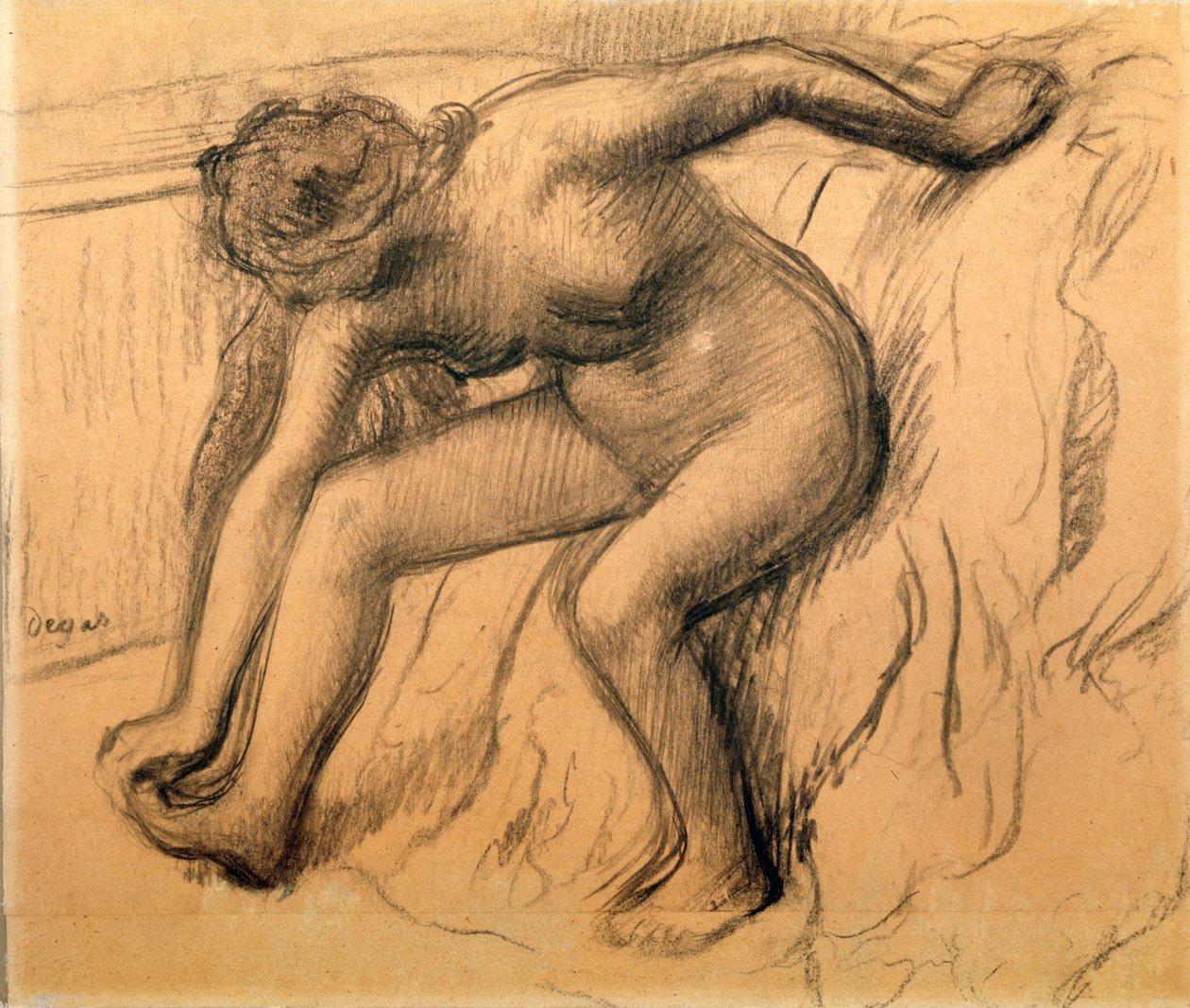 Kylvyn jälkeen, 1892. tekijältä Edgar Degas